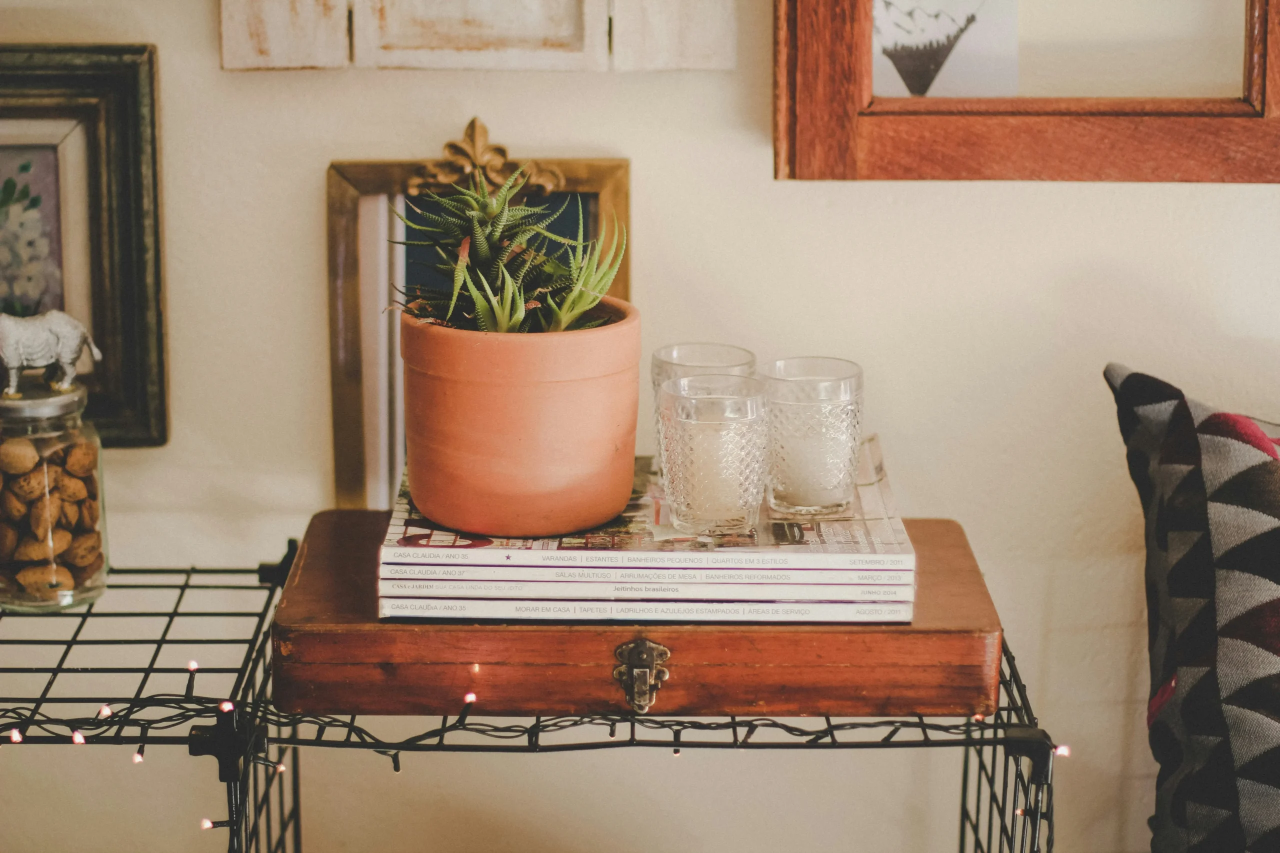 diy room decor ideas — handmade diy decor detail in a styled room