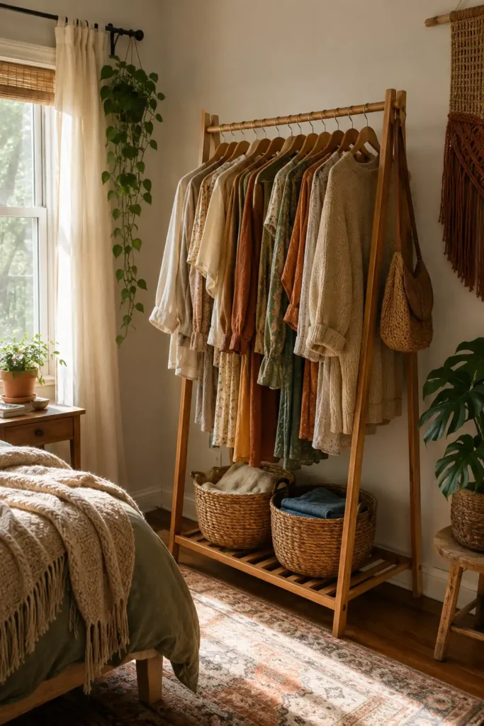 Closed Closet for an Open Rack inside room